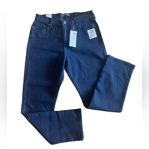 Levis 512 Perfectly Slimming Skinny Leg Black Jeans Womens Size 16 short NWT